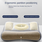 Partition Sleep Aid Anti-traction Pillow Soybean Fiber Cervical Pillow Core Knitted Household Student Dormitory Pillow