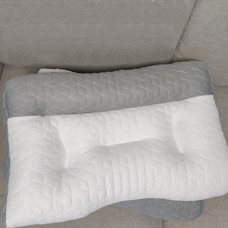 Partition Sleep Aid Anti-traction Pillow Soybean Fiber Cervical Pillow Core Knitted Household Student Dormitory Pillow
